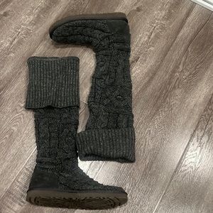 Long knit warm boots